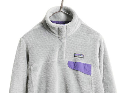 パタゴニア リツール スナップT プルオーバー ジャケット レディース M / 古着 15年製 Patagonia フリース アウトドア ブルゾン ハイネック
