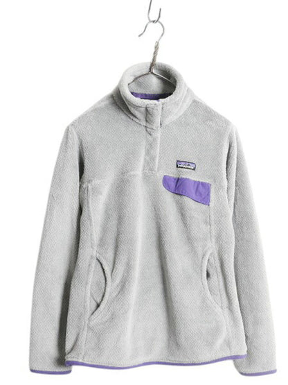 パタゴニア リツール スナップT プルオーバー ジャケット レディース M / 古着 15年製 Patagonia フリース アウトドア ブルゾン ハイネック