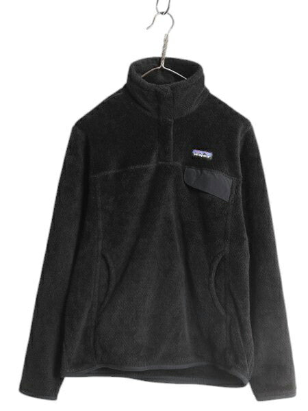 パタゴニア リツール スナップT プルオーバー ジャケット レディース M / 17年製 Patagonia フリース アウトドア ブルゾン ハイネック 黒
