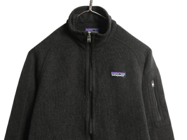 パタゴニア ベターセーター ジャケット レディース M 古着 18年製 Patagonia フリース セーター ブルゾン フルジップ アウトドア ブラック