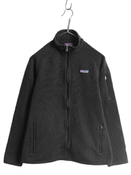 パタゴニア ベターセーター ジャケット レディース M 古着 18年製 Patagonia フリース セーター ブルゾン フルジップ アウトドア ブラック