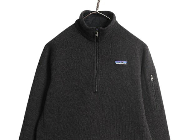 パタゴニア ベターセーター ハーフジップ レディース M 黒 16年製 フリース セーター ジャケット プルオーバー ジャンパー 裏起毛 ブラック