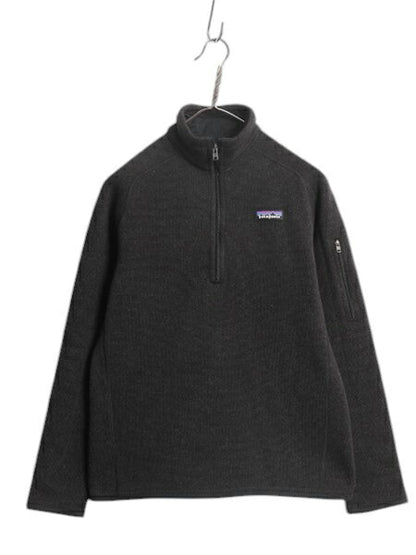 パタゴニア ベターセーター ハーフジップ レディース M 黒 16年製 フリース セーター ジャケット プルオーバー ジャンパー 裏起毛 ブラック