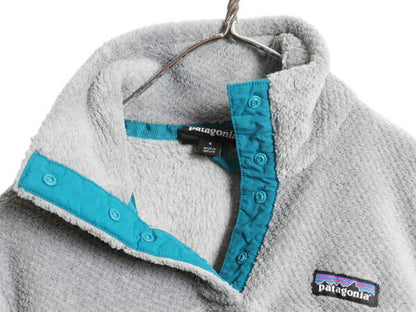 パタゴニア リツール スナップT プルオーバー ジャケット レディース S / 古着 17年製 Patagonia フリース アウトドア ブルゾン ハイネック