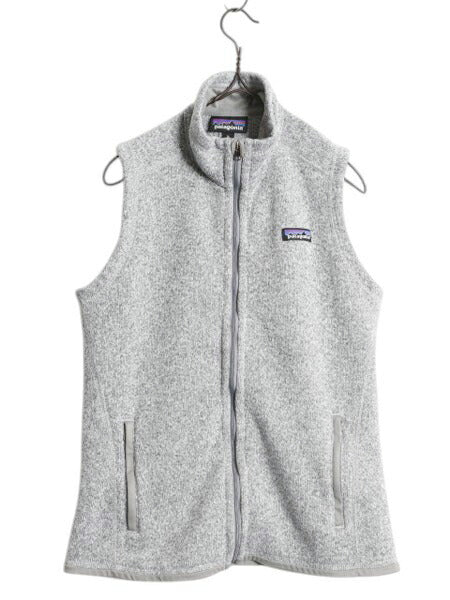 パタゴニア ベターセーター ベスト レディース M 19年製 Patagonia フリース セーター 前開き フルジップ アウトドア ハイネック 重ね着 灰