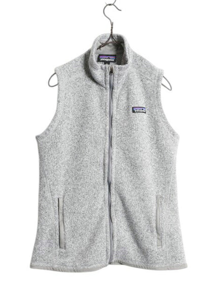 パタゴニア ベターセーター ベスト レディース M 19年製 Patagonia フリース セーター 前開き フルジップ アウトドア ハイネック 重ね着 灰