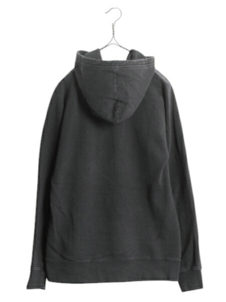 ノースフェイス プリント スウェット フード パーカー レディース L / 古着 The North Face トレーナー 裏起毛 プルオーバー アウトドア 黒