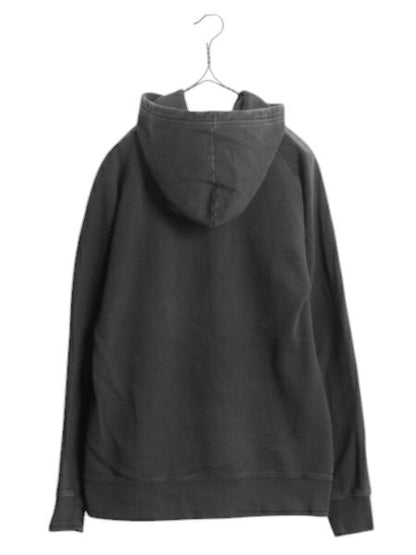 ノースフェイス プリント スウェット フード パーカー レディース L / 古着 The North Face トレーナー 裏起毛 プルオーバー アウトドア 黒