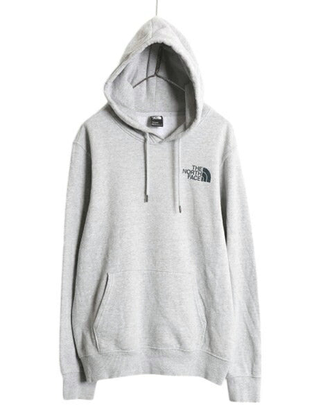 US企画 ノースフェイス 両面 プリント スウェット フード パーカー メンズ M / The North Face プルオーバー トレーナー アウトドア 裏起毛