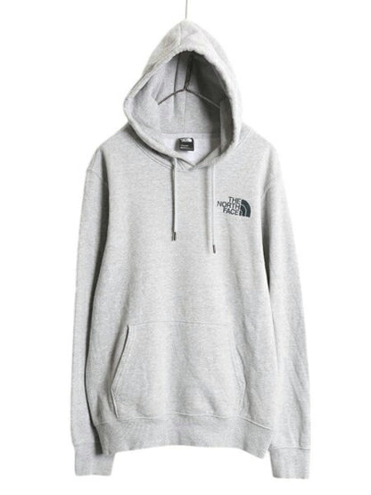 US企画 ノースフェイス 両面 プリント スウェット フード パーカー メンズ M / The North Face プルオーバー トレーナー アウトドア 裏起毛