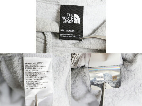 US企画 ノースフェイス 両面 プリント スウェット フード パーカー メンズ M / The North Face プルオーバー トレーナー アウトドア 裏起毛