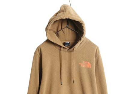 ノースフェイス 両面 プリント スウェット フード パーカー メンズ М / 古着 The North Face プルオーバー 裏起毛 トレーナー アウトドア