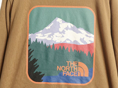 ノースフェイス 両面 プリント スウェット フード パーカー メンズ М / 古着 The North Face プルオーバー 裏起毛 トレーナー アウトドア