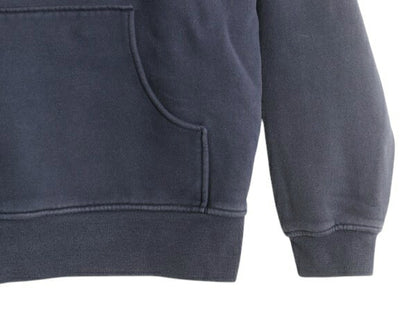 ノースフェイス プリント スウェット フード パーカー メンズ M / The North Face プルオーバー トレーナー アウトドア グラデーション 紺