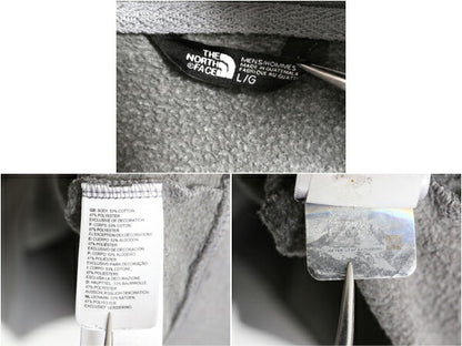 ノースフェイス ベア イラスト プリント スウェット フード パーカー メンズ L / 古着 The North Face プルオーバー 裏起毛 アウトドア 灰