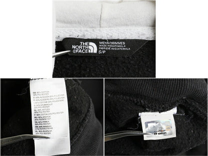 US企画 ノースフェイス プリント スウェット フード パーカー メンズ S / The North Face プルオーバー トレーナー アウトドア 裏起毛 黒