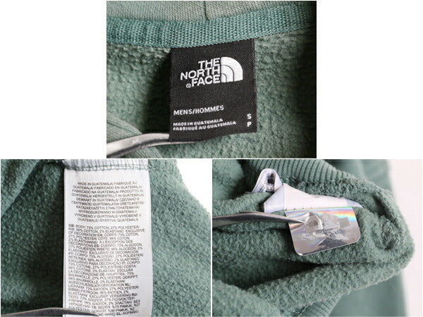 ノースフェイス スウェット フード パーカー メンズ S The North Face 裏起毛 トレーナー プルオーバー アウトドア ワンポイント ロゴ刺繍
