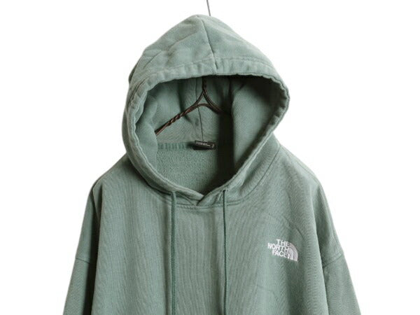 ノースフェイス スウェット フード パーカー メンズ S The North Face 裏起毛 トレーナー プルオーバー アウトドア ワンポイント ロゴ刺繍