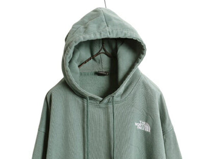 ノースフェイス スウェット フード パーカー メンズ S The North Face 裏起毛 トレーナー プルオーバー アウトドア ワンポイント ロゴ刺繍