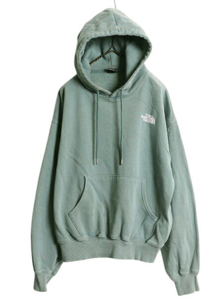 ノースフェイス スウェット フード パーカー メンズ S The North Face 裏起毛 トレーナー プルオーバー アウトドア ワンポイント ロゴ刺繍