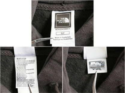 US企画 ノースフェイス プリント スウェット フード パーカー メンズ S 古着 The North Face プルオーバー トレーナー アウトドア 裏起毛