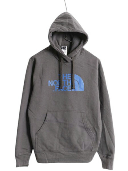 US企画 ノースフェイス プリント スウェット フード パーカー メンズ S 古着 The North Face プルオーバー トレーナー アウトドア 裏起毛