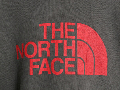 US企画 ノースフェイス プリント スウェット フード パーカー メンズ L 古着 The North Face トレーナー アウトドア プルオーバー ツートン