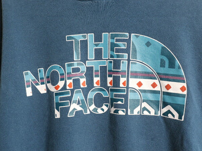 ノースフェイス プリント スウェット フード パーカー メンズ L The North Face プルオーバー 裏起毛 トレーナー アウトドア グラフィック