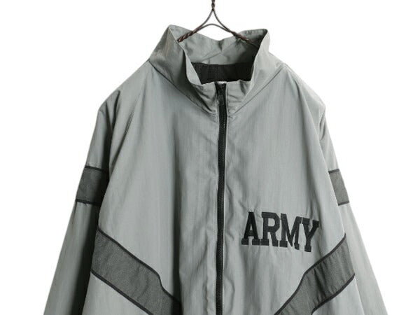 90s 米軍実物 US ARMY ナイロン トレーニング ジャケット XX-LARGE LONG / 古着 99年製 オールド 軍物 PFU ミリタリー ブルゾン ジャンパー