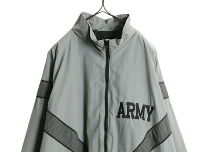 90s 米軍実物 US ARMY ナイロン トレーニング ジャケット XX-LARGE LONG / 古着 99年製 オールド 軍物 PFU ミリタリー ブルゾン ジャンパー