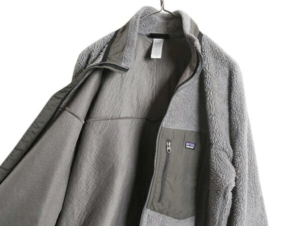 パタゴニア クラシック レトロX ジャケット メンズ L /  古着 Patagonia フルジップ アウトドア パイル フリース ツートン ブルゾン グレー