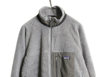 パタゴニア クラシック レトロX ジャケット メンズ L /  古着 Patagonia フルジップ アウトドア パイル フリース ツートン ブルゾン グレー
