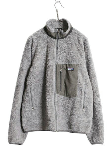 パタゴニア クラシック レトロX ジャケット メンズ L /  古着 Patagonia フルジップ アウトドア パイル フリース ツートン ブルゾン グレー