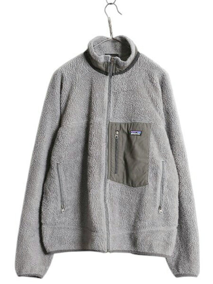 パタゴニア クラシック レトロX ジャケット メンズ L /  古着 Patagonia フルジップ アウトドア パイル フリース ツートン ブルゾン グレー
