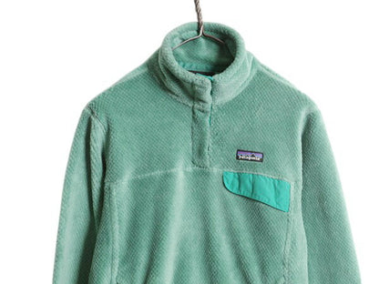パタゴニア リツール スナップT プルオーバー ジャケット レディース M / 古着 15年製 Patagonia フリース アウトドア ブルゾン ハイネック