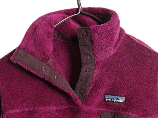 パタゴニア リツール スナップT プルオーバー ジャケット レディース M / 古着 17年製 Patagonia フリース アウトドア ブルゾン ハイネック