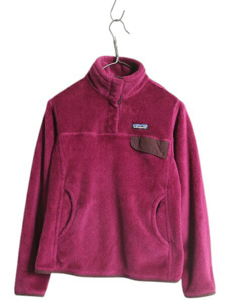 パタゴニア リツール スナップT プルオーバー ジャケット レディース M / 古着 17年製 Patagonia フリース アウトドア ブルゾン ハイネック