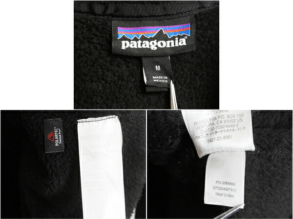 パタゴニア リツール スナップT プルオーバー ジャケット レディース M / 17年製 Patagonia フリース アウトドア ブルゾン ハイネック 黒