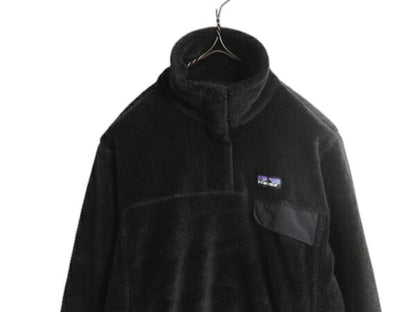 パタゴニア リツール スナップT プルオーバー ジャケット レディース M / 17年製 Patagonia フリース アウトドア ブルゾン ハイネック 黒