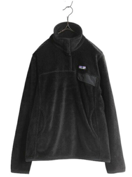 パタゴニア リツール スナップT プルオーバー ジャケット レディース M / 17年製 Patagonia フリース アウトドア ブルゾン ハイネック 黒