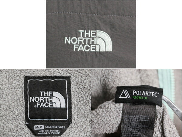 ノースフェイス デナリ ジャケット レディース M / 古着 The North Face DENALI フリース ナイロン フルジップ ブルゾン アウトドア グレー
