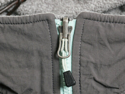ノースフェイス デナリ ジャケット レディース M / 古着 The North Face DENALI フリース ナイロン フルジップ ブルゾン アウトドア グレー