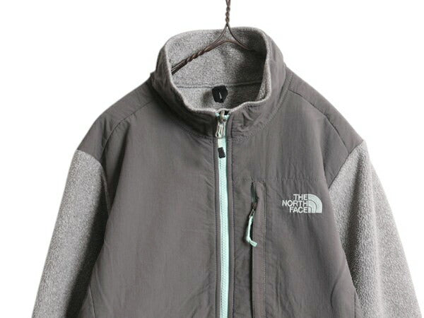 ノースフェイス デナリ ジャケット レディース M / 古着 The North Face DENALI フリース ナイロン フルジップ ブルゾン アウトドア グレー