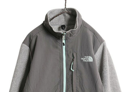 ノースフェイス デナリ ジャケット レディース M / 古着 The North Face DENALI フリース ナイロン フルジップ ブルゾン アウトドア グレー