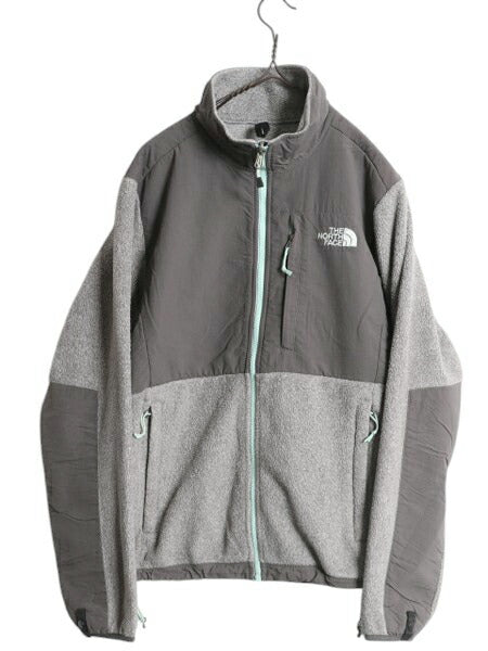 ノースフェイス デナリ ジャケット レディース M / 古着 The North Face DENALI フリース ナイロン フルジップ ブルゾン アウトドア グレー