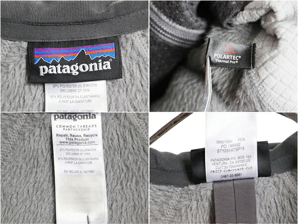 パタゴニア R2 ジャケット レディース XS 古着 15年製 Patagonia ハイ パイル フリース ストレッチ フルジップ ジャンパー レギュレーター
