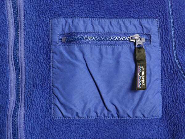 90s USA製 パタゴニア フルジップ フリース ジャケット レディース S 程/ 古着 99年製 オールド Patagonia アウトドア ジャンパー パチポケ