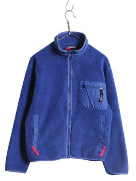 90s USA製 パタゴニア フルジップ フリース ジャケット レディース S 程/ 古着 99年製 オールド Patagonia アウトドア ジャンパー パチポケ