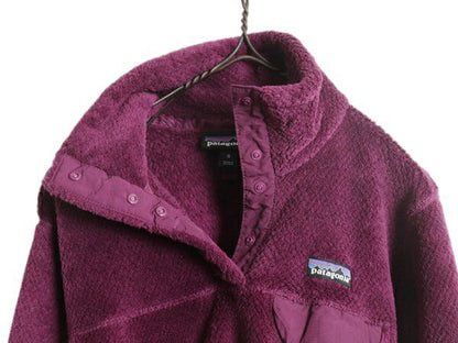 パタゴニア リツール スナップT プルオーバー ジャケット レディース M / 古着 16年製 Patagonia フリース アウトドア ブルゾン ハイネック