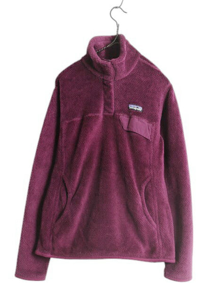 パタゴニア リツール スナップT プルオーバー ジャケット レディース M / 古着 16年製 Patagonia フリース アウトドア ブルゾン ハイネック